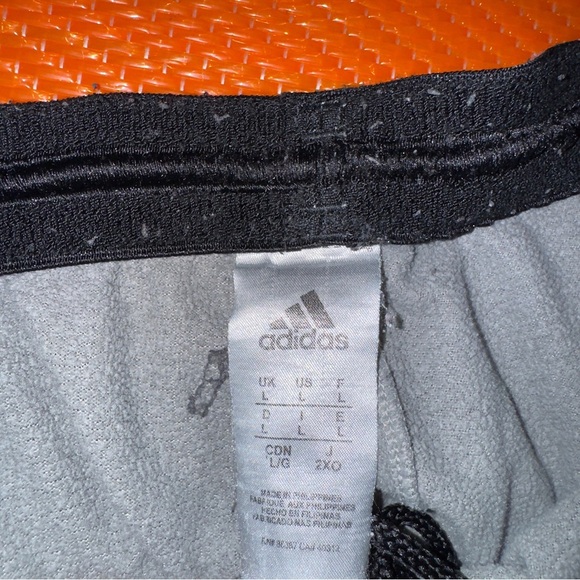 Adidas Gray Cotton Track Pants Men’s Size Large - Picture 3 of 5